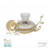 بازار قطعات عمده لوستر - حباب عسلی گلدار